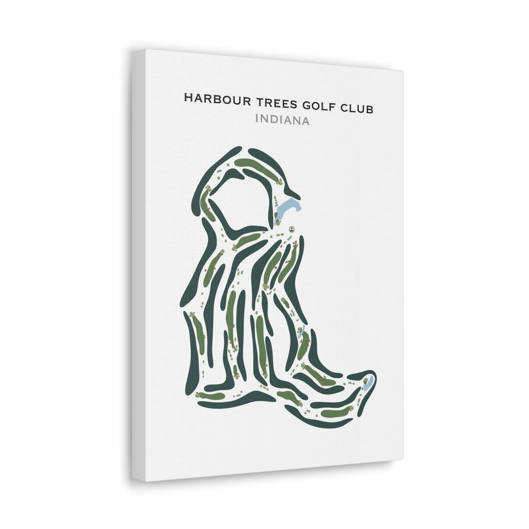 Harbour Trees Golf Club, Indiana(Straight) - Printed Golf Course