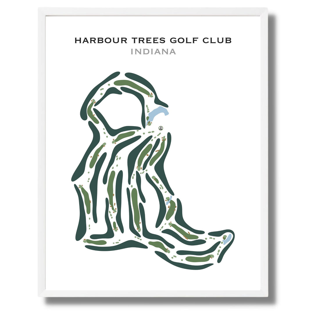 Harbour Trees Golf Club, Indiana - Printed Golf Course