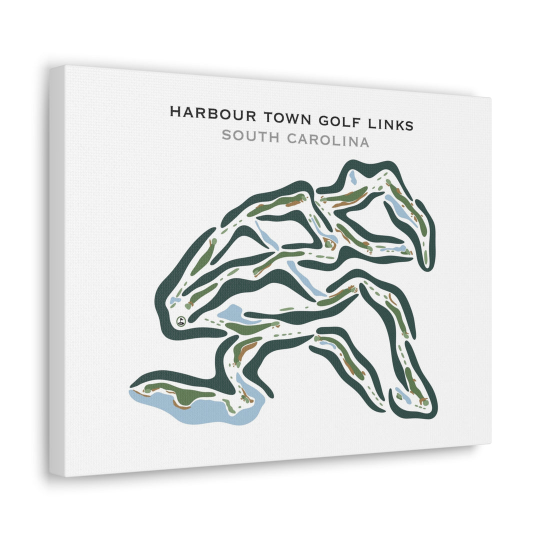 Harbour Town Golf Links, Hilton Head, South Carolina - Printed Golf Courses