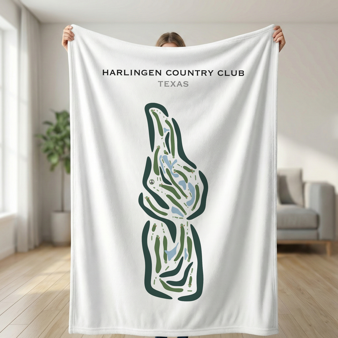Harlingen Country Club, Texas - Printed Golf Courses