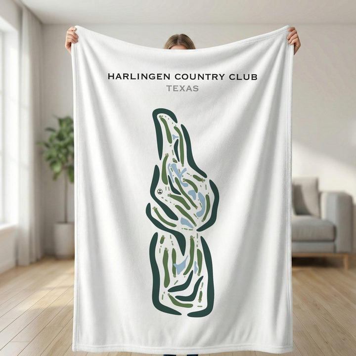 Harlingen Country Club, Texas - Printed Golf Courses