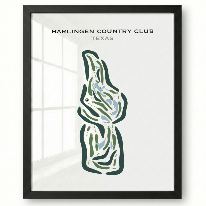 Harlingen Country Club, Texas - Printed Golf Courses