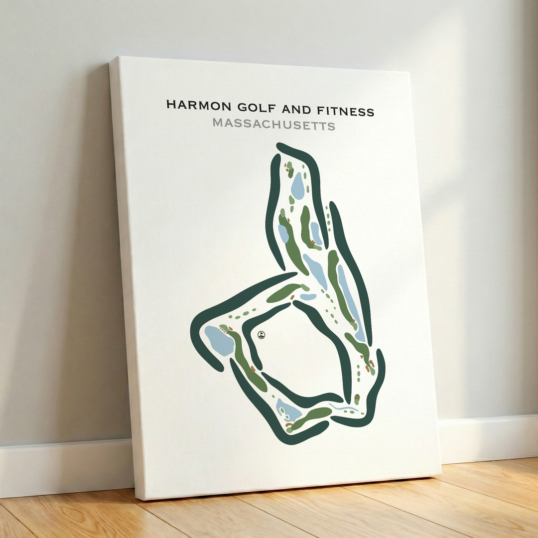 Harmon Golf and Fitness, Massachusetts - Printed Golf Courses