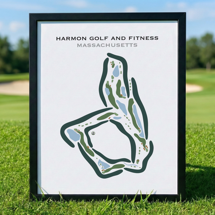 Harmon Golf and Fitness, Massachusetts - Printed Golf Courses