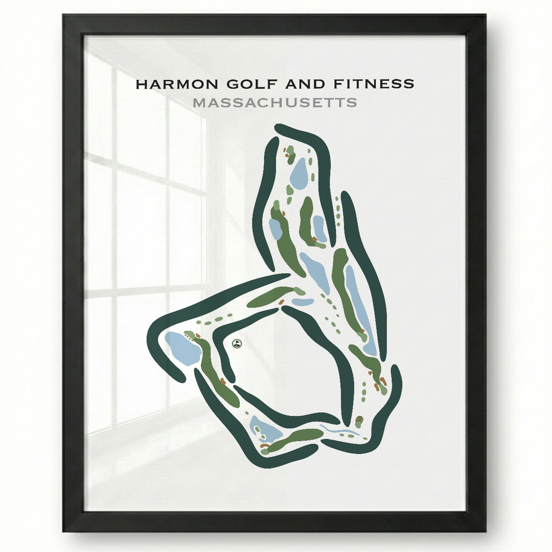 Harmon Golf and Fitness, Massachusetts - Printed Golf Courses