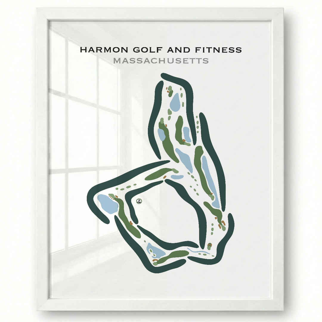 Harmon Golf and Fitness, Massachusetts - Printed Golf Courses
