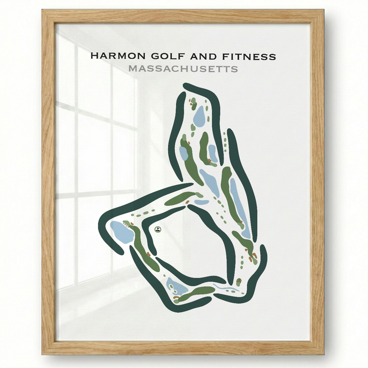 Harmon Golf and Fitness, Massachusetts - Printed Golf Courses