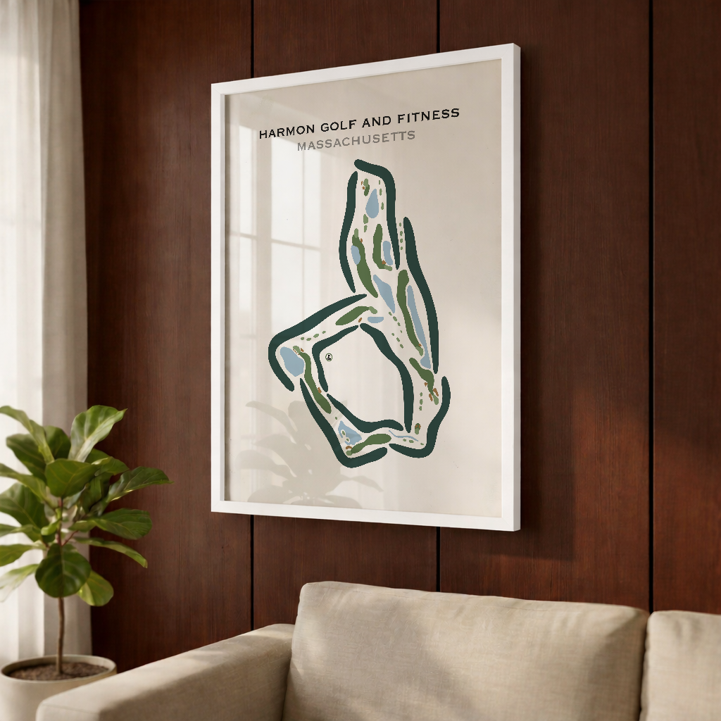 Harmon Golf and Fitness, Massachusetts - Printed Golf Courses
