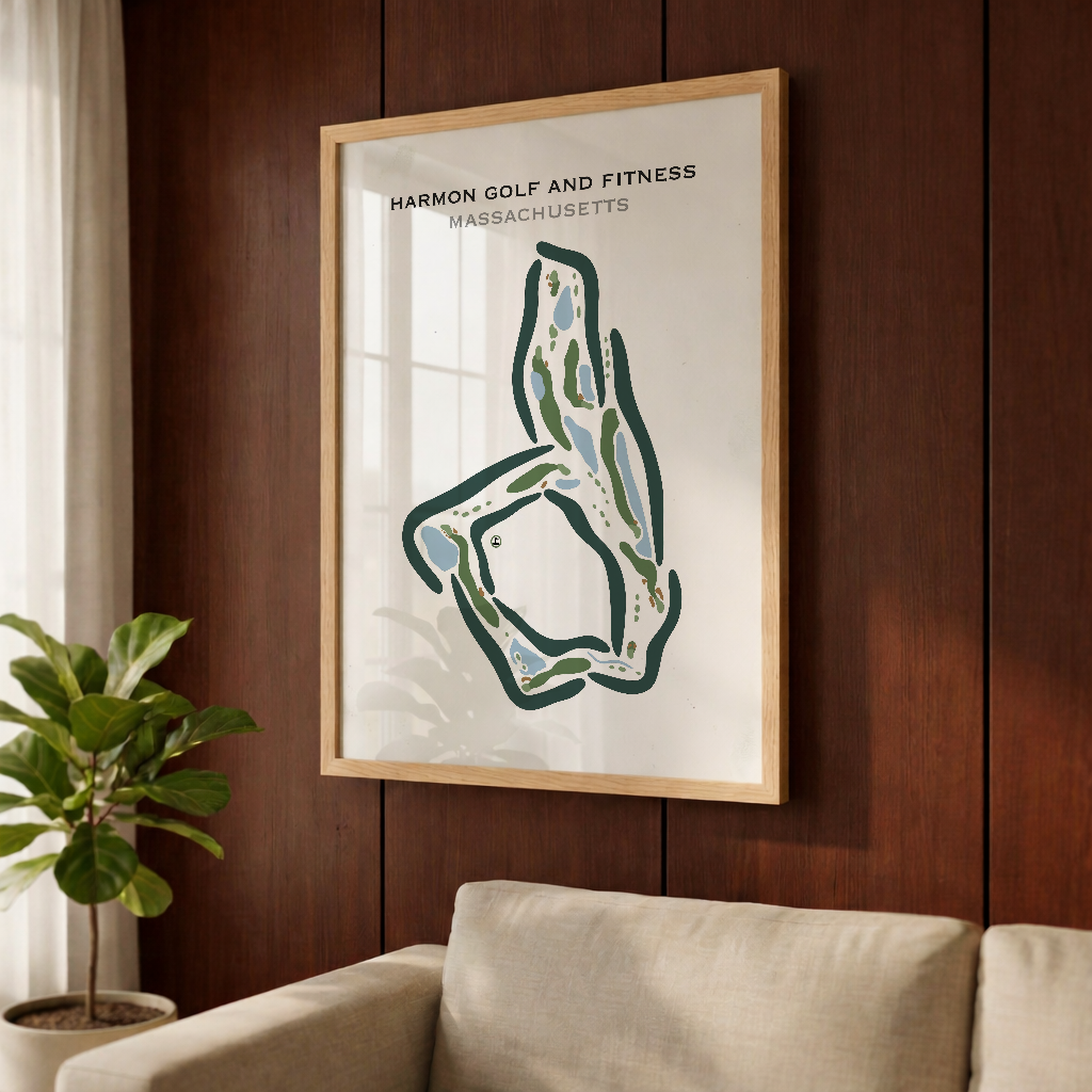Harmon Golf and Fitness, Massachusetts - Printed Golf Courses