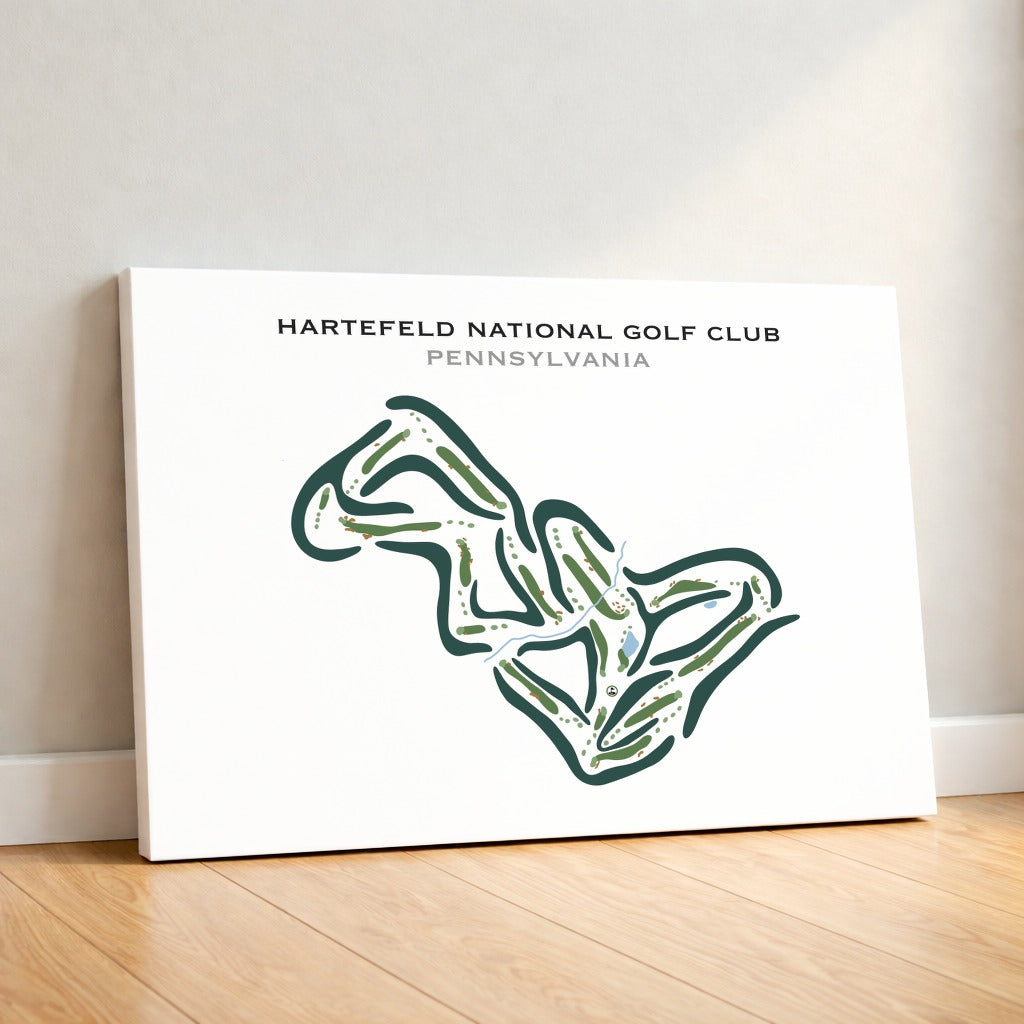 Hartefeld National Golf Club, Pennsylvania - Printed Golf Courses