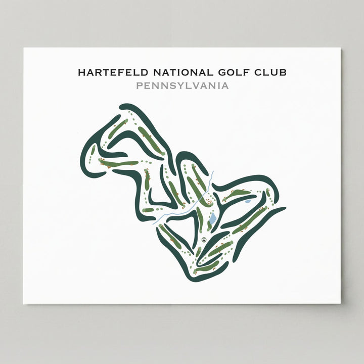 Hartefeld National Golf Club, Pennsylvania - Printed Golf Courses