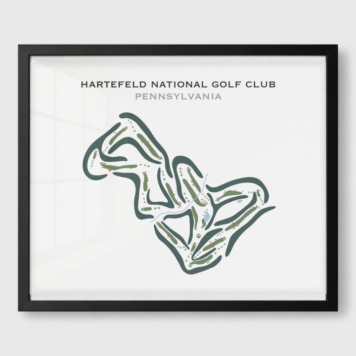 Hartefeld National Golf Club, Pennsylvania - Printed Golf Courses