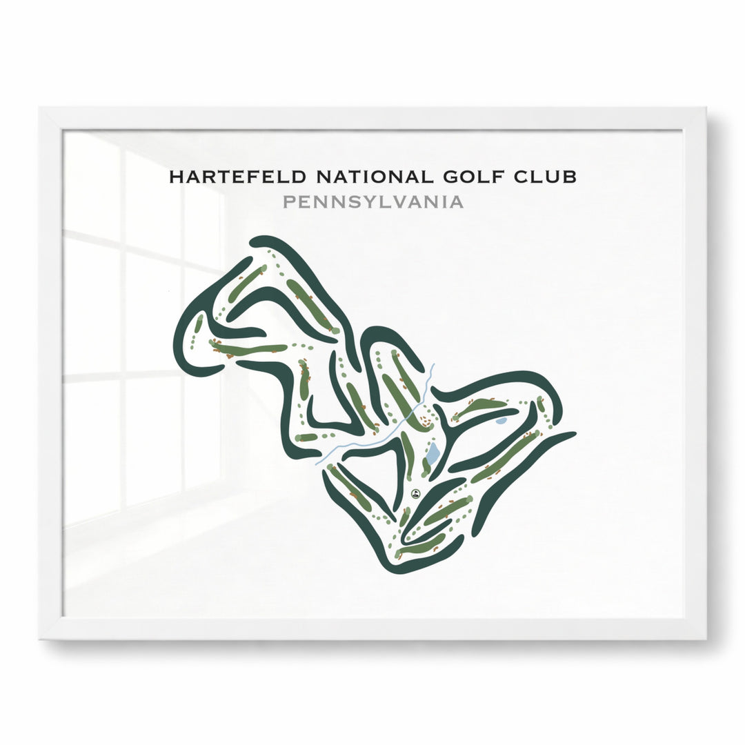 Hartefeld National Golf Club, Pennsylvania - Printed Golf Courses