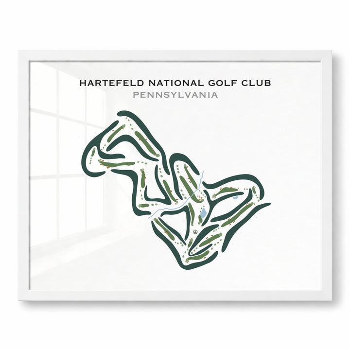Hartefeld National Golf Club, Pennsylvania - Printed Golf Courses