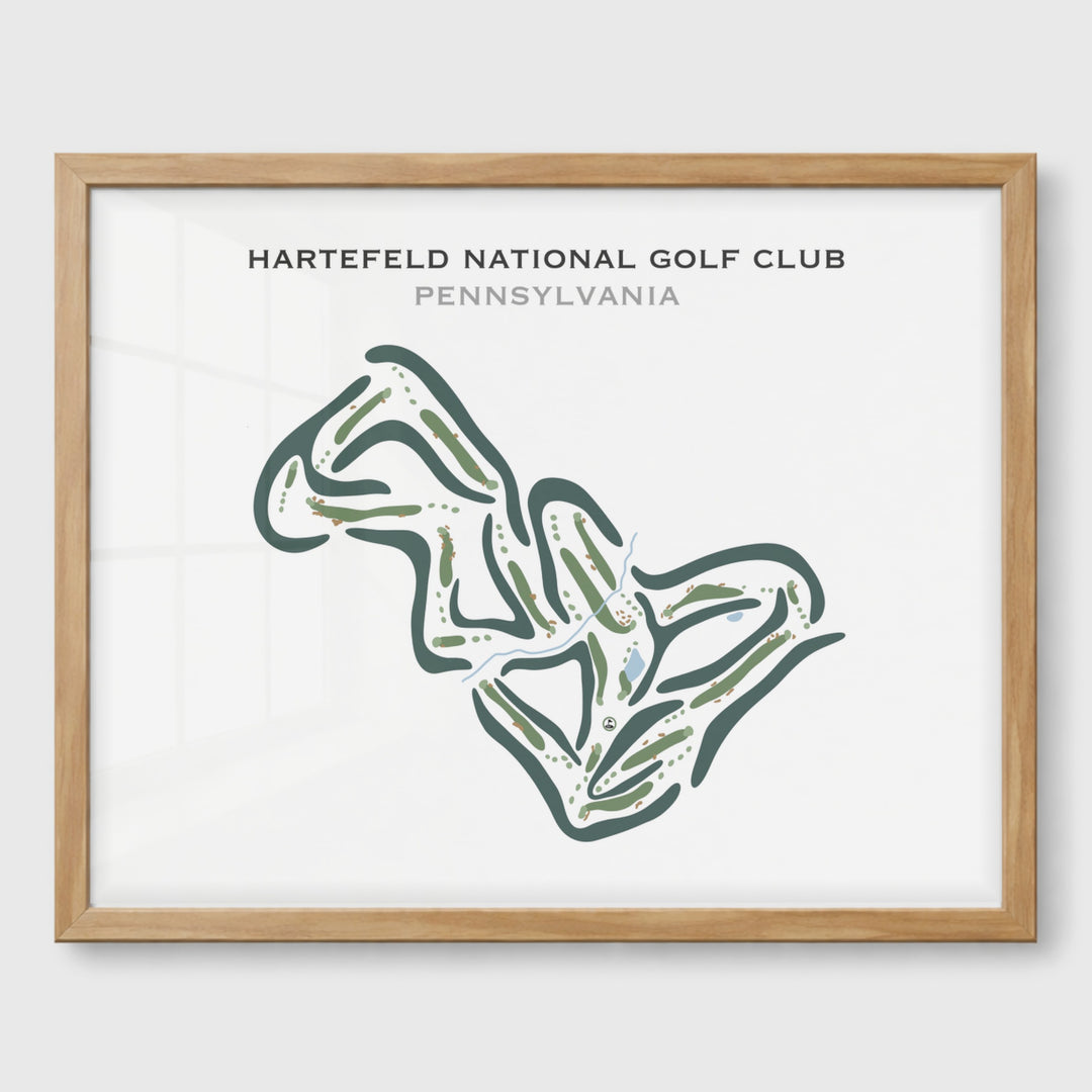 Hartefeld National Golf Club, Pennsylvania - Printed Golf Courses