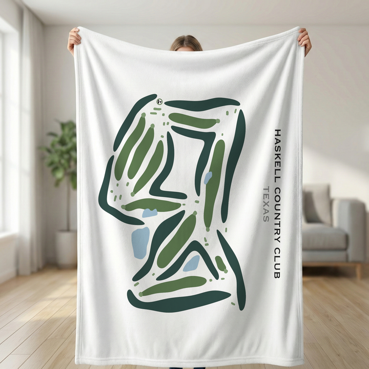 Haskell Country Club, Texas - Printed Golf Courses