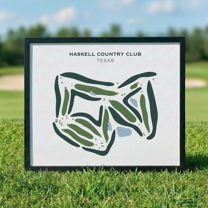 Haskell Country Club, Texas - Printed Golf Courses