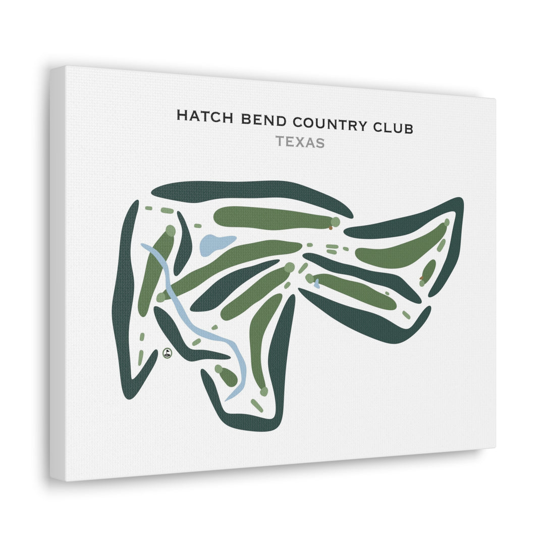 Hatch Bend Country Club, Texas - Printed Golf Courses