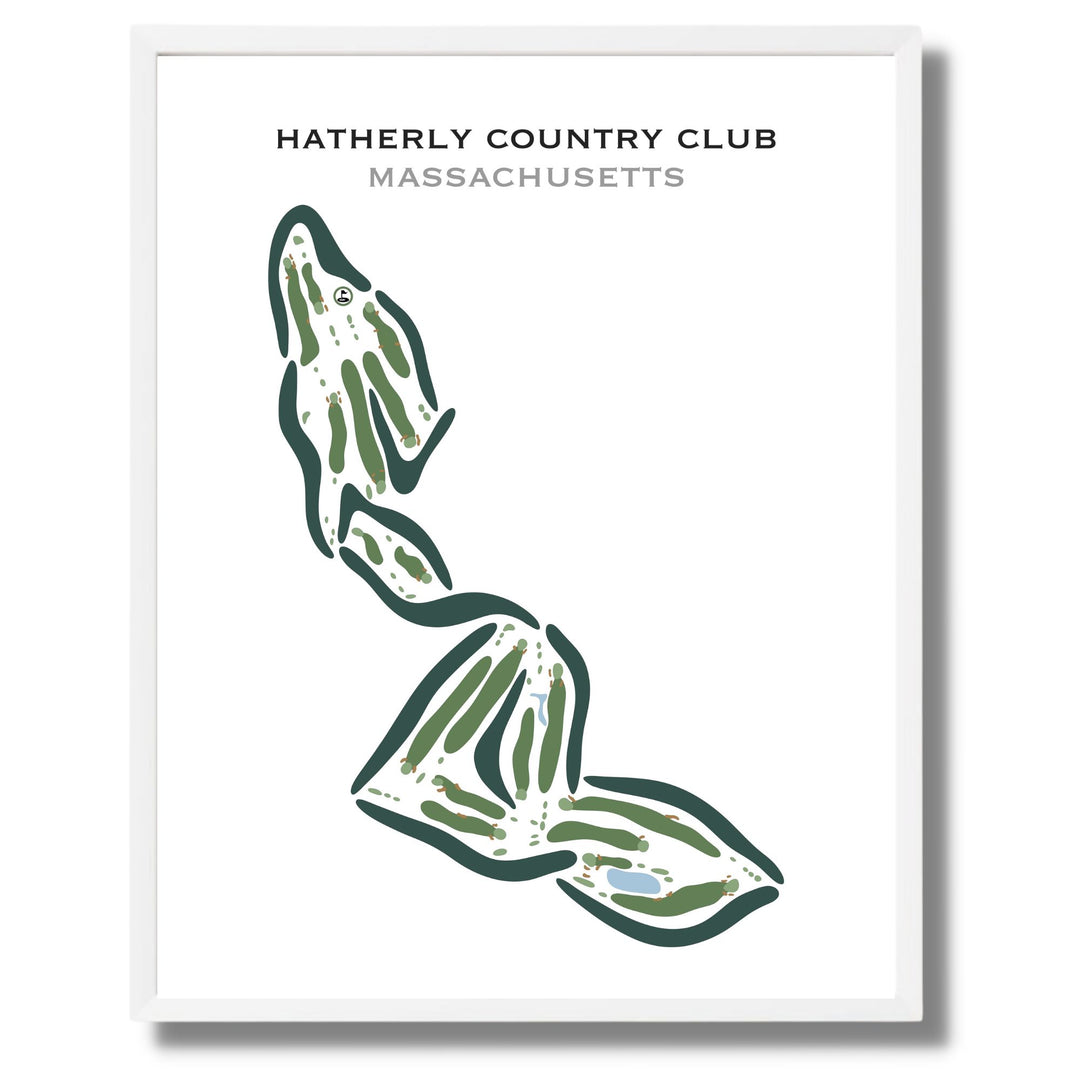 Hatherley Country Club, Massachusetts - Printed Golf Courses