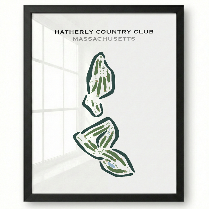 Hatherly Country Club, Massachusetts - Printed Golf Courses