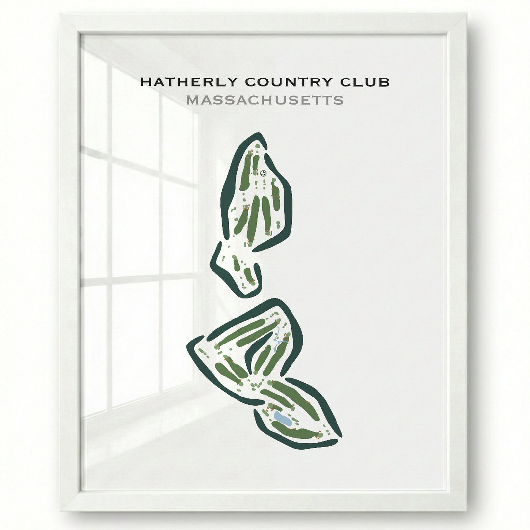 Hatherly Country Club, Massachusetts - Printed Golf Courses