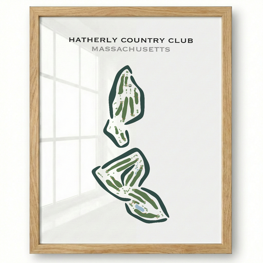 Hatherly Country Club, Massachusetts - Printed Golf Courses