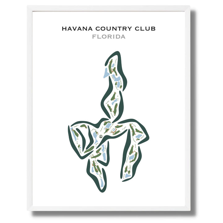 Havana Country Club, Florida - Printed Golf Courses