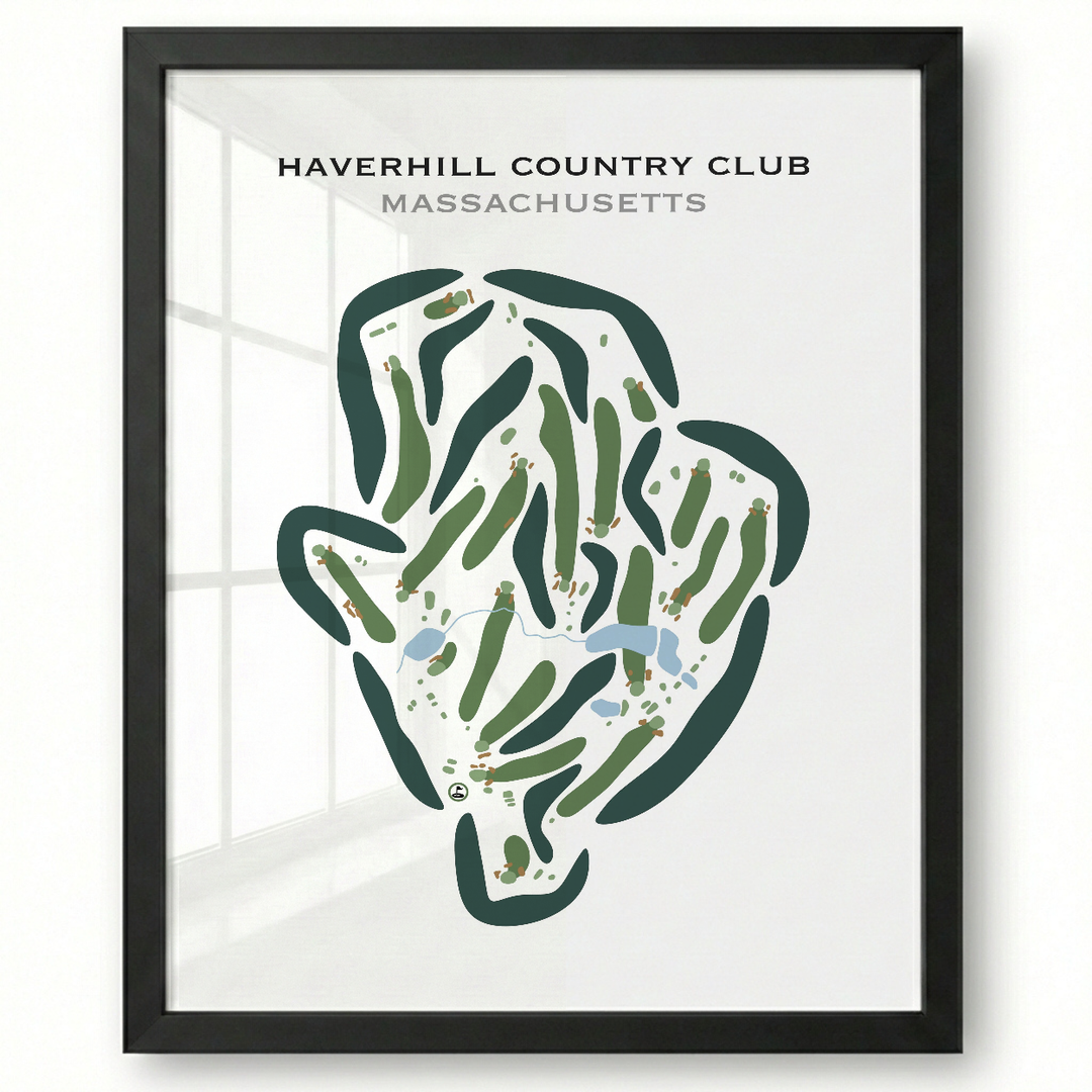 Haverhill Country Club, Massachusetts - Printed Golf Courses