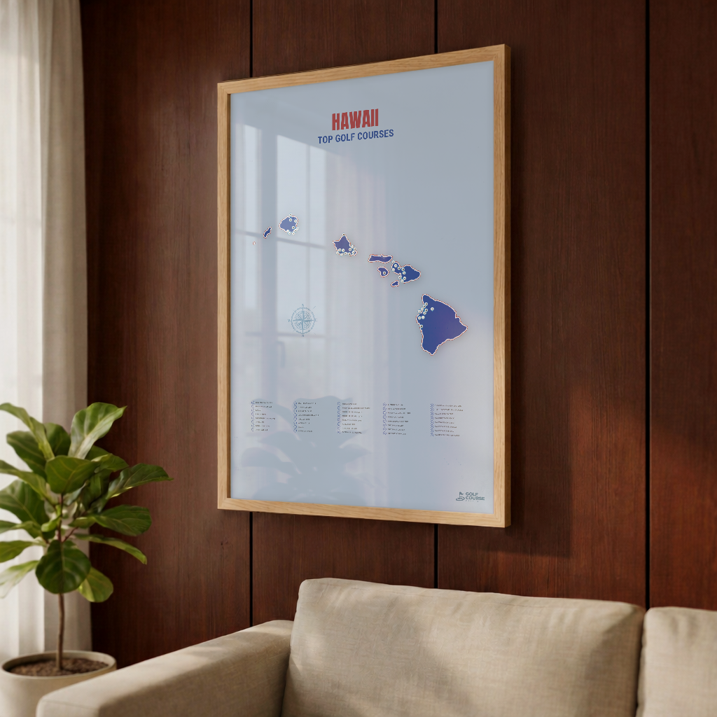 Map of Hawaii Golf Courses