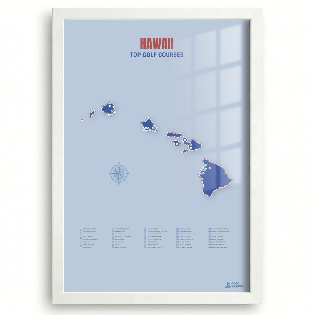 Map of Hawaii Golf Courses
