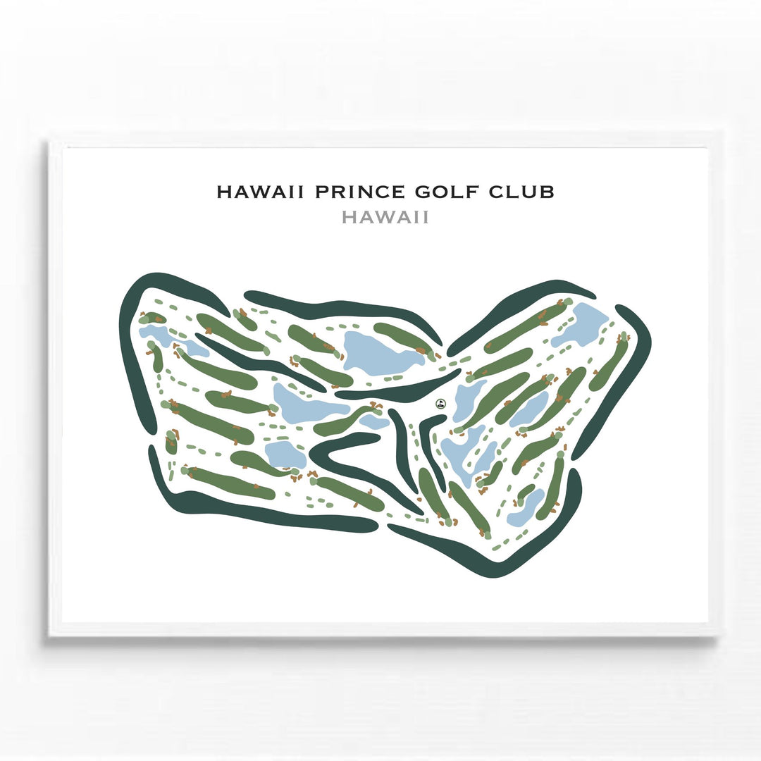 Hawaii Prince Golf Club, Hawaii - Printed Golf Courses