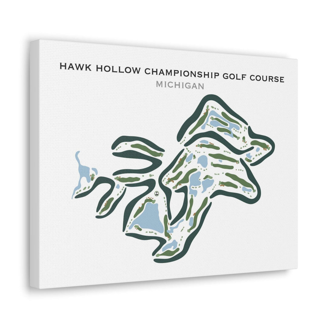 Hawk Hollow Championship Golf Course, Michigan - Printed Golf Courses - Golf Course Prints
