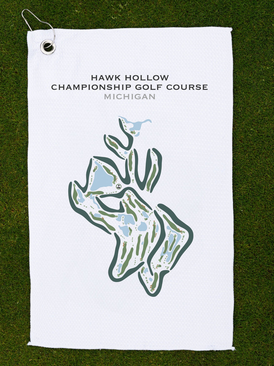 Hawk Hollow Championship Golf Course, Michigan - Printed Golf Courses