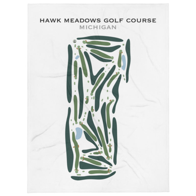 Hawk Meadows Golf Course, Michigan - Printed Golf Course