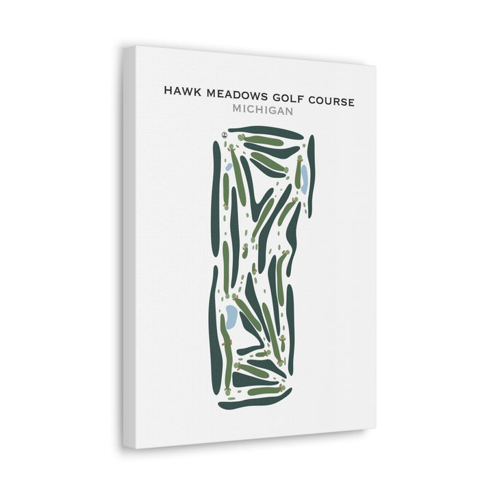 Hawk Meadows Golf Course, Michigan - Printed Golf Course