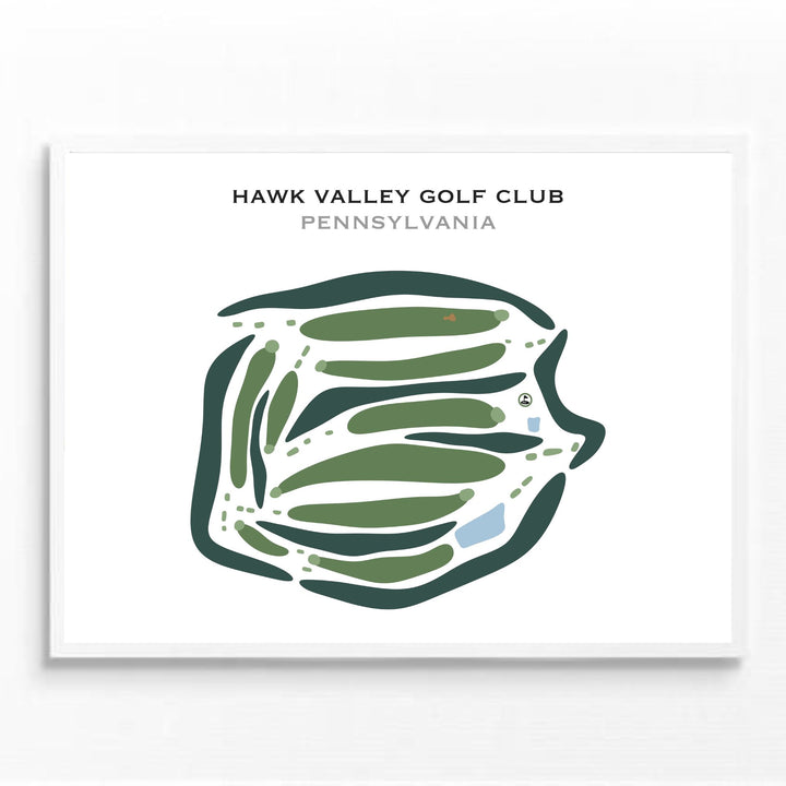 Hawk Valley Golf Club, Pennsylvania - Printed Golf Courses