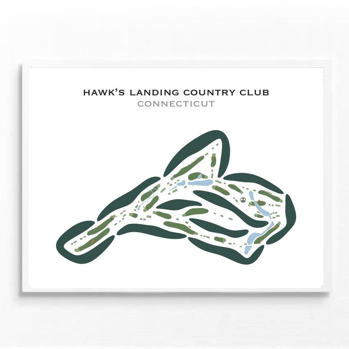 Hawk's Landing Country Club, Connecticut - Printed Golf Courses