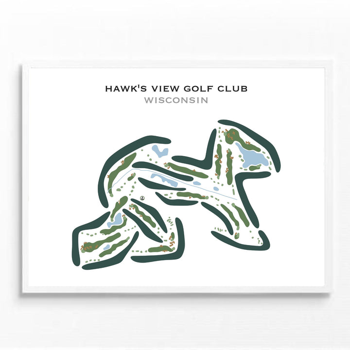 Hawk's View Golf Club, Wisconsin - Printed Golf Courses