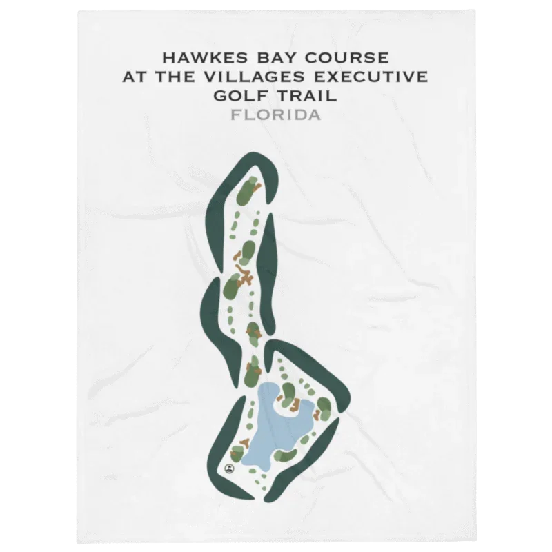 Hawkes Bay Course at The Villages Executive Golf Trail, Florida - Printed Golf Courses