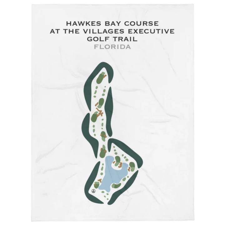 Hawkes Bay Course at The Villages Executive Golf Trail, Florida - Printed Golf Courses