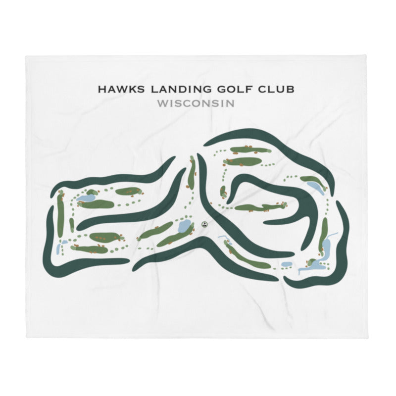 Hawks Landing Golf Club, Wisconsin - Printed Golf Courses