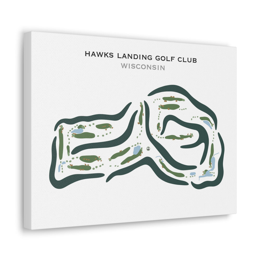 Hawks Landing Golf Club, Wisconsin - Printed Golf Courses