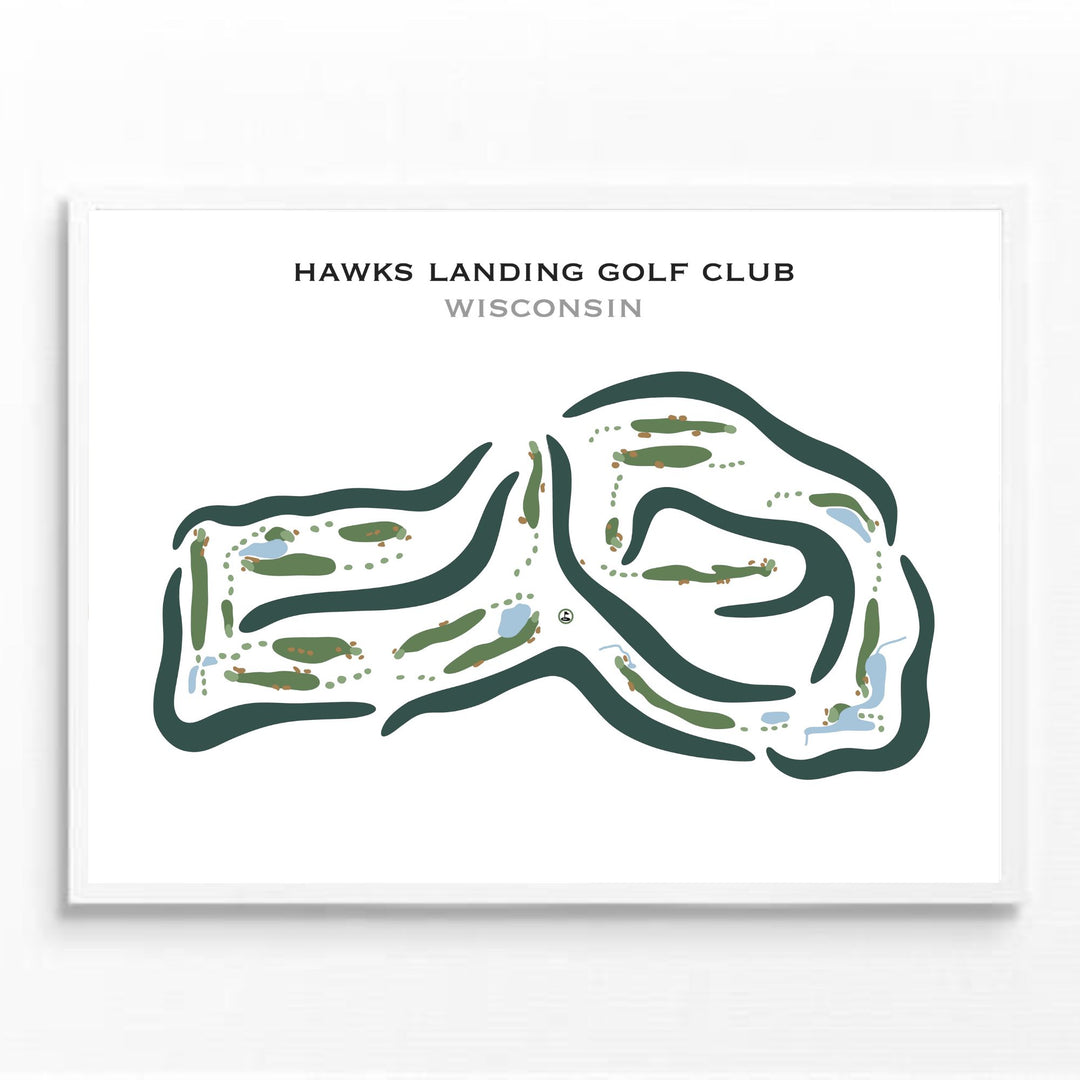 Hawks Landing Golf Club, Wisconsin - Printed Golf Courses