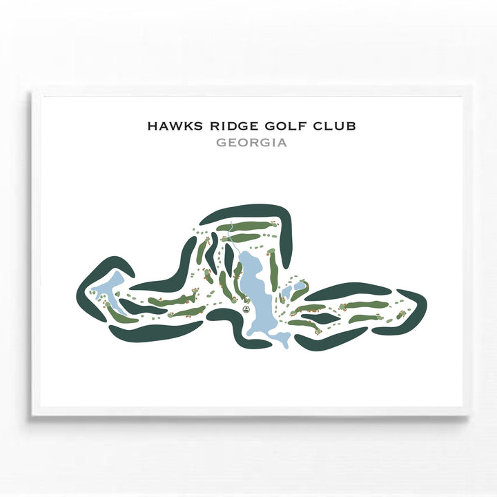 Hawks Ridge Golf Club, Georgia - Printed Golf Courses