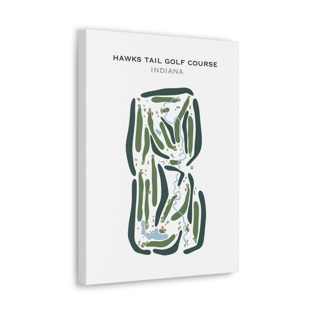 Hawks Tail Golf Course, Indiana - Printed Golf Courses