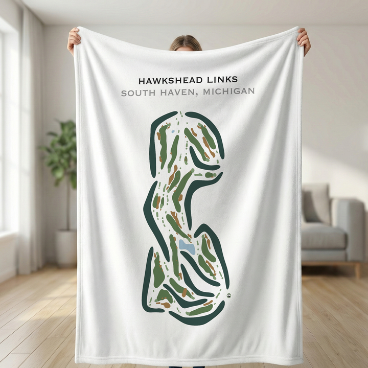 Hawkshead Links, Michigan - Printed Golf Courses