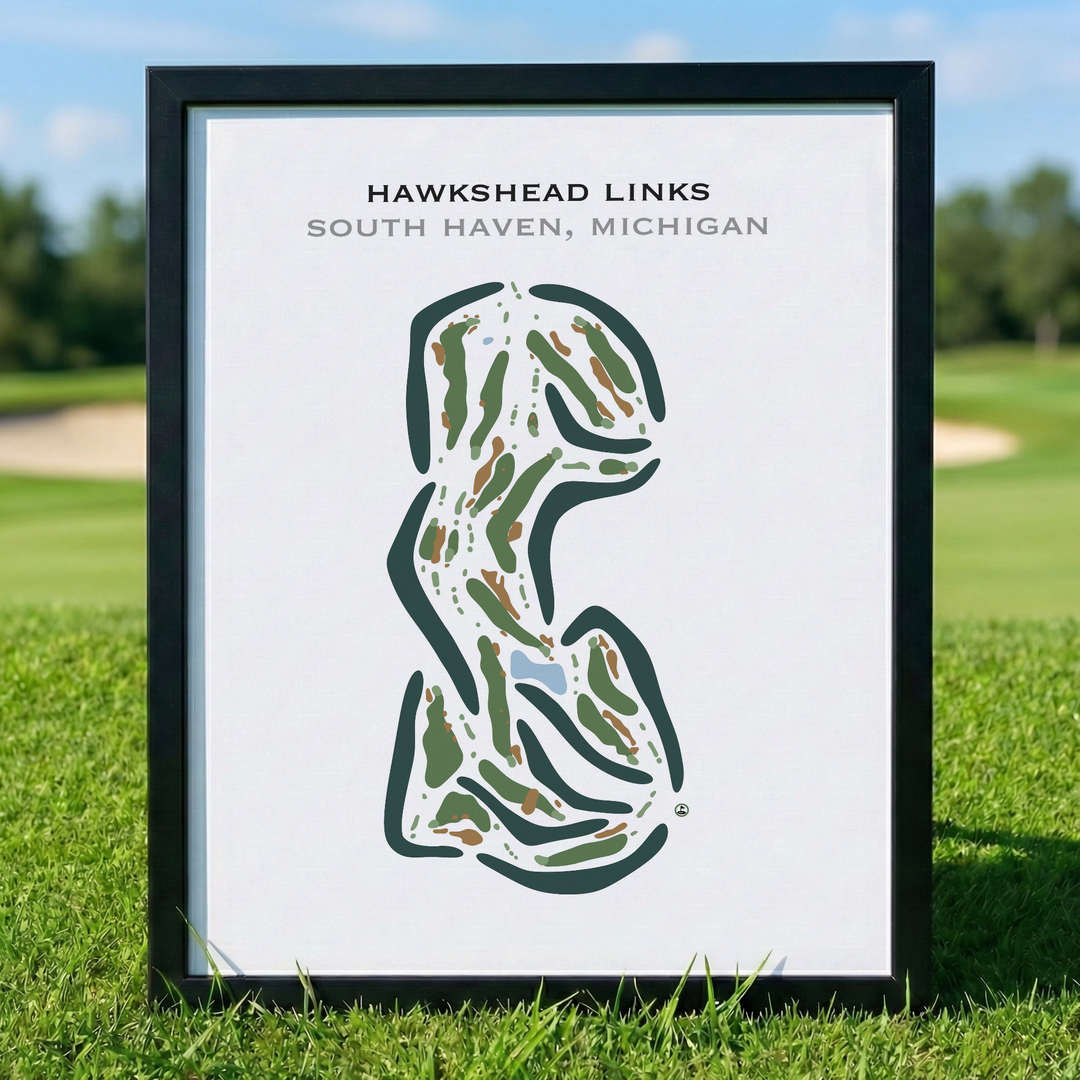 Hawkshead Links, Michigan - Printed Golf Courses