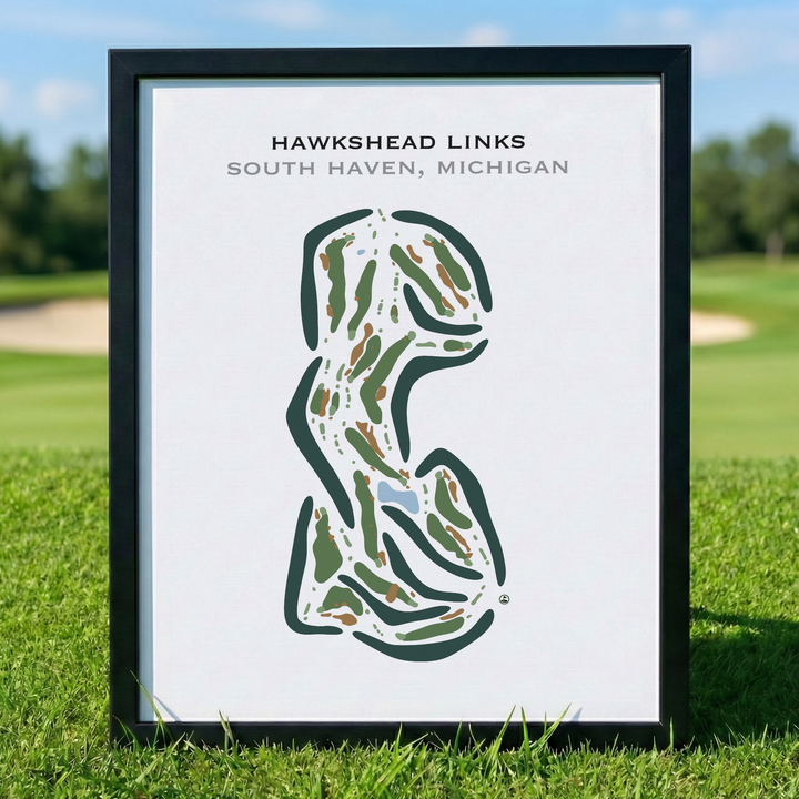 Hawkshead Links, Michigan - Printed Golf Courses