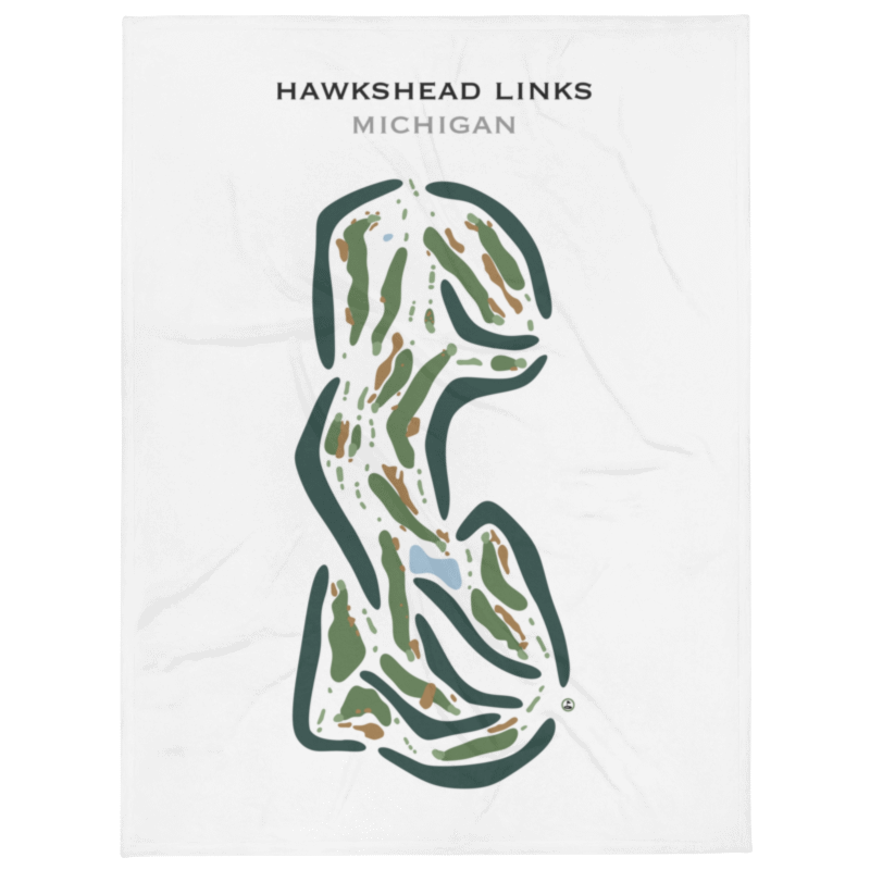 Hawkshead Links, Michigan - Printed Golf Courses