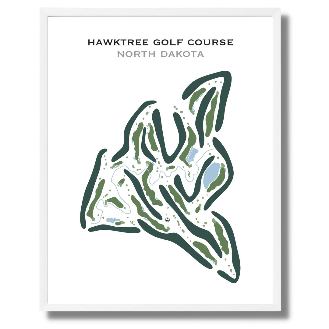 Hawktree Golf Course, North Dakota - Printed Golf Courses